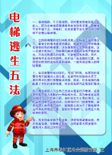 电梯逃生五法图片