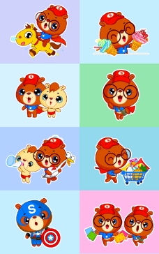 熊小弟九月新表情