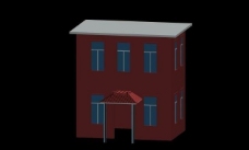 红房子红色小房子3d模型