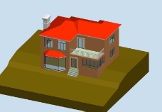 华丽独栋多层别墅3D模型