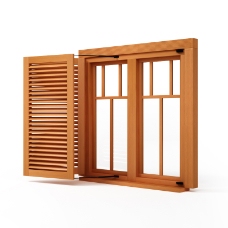 木制窗户