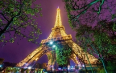 巴黎夜景图片