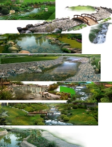 河道素材图片