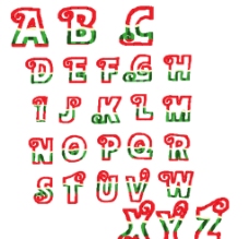 西瓜字母图片