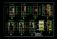 某私人住宅楼建筑平立剖面整套CAD