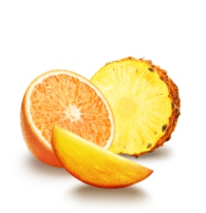 水果 分层橙子菠萝高清图片