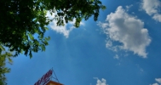 蓝天白云摄影景色图片