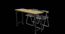 折叠课桌椅图片