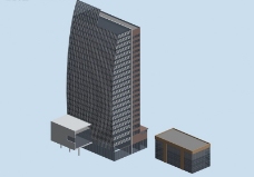 现代办公时尚现代风格公共建筑办公楼3D模型
