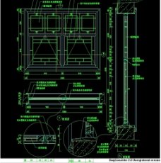 中式玻璃门CAD图
