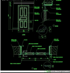 单扇门设计CAD图