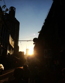上海日落图片