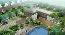 泳池设计休闲游泳池景观设计图片