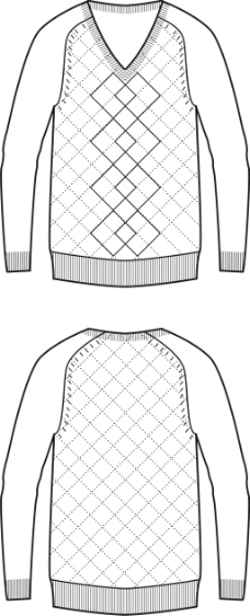 插肩袖图片免费下载,插肩袖设计素材大全,插肩袖模