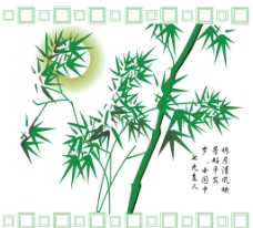 竹子背景设计素材图片