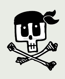 简化图标骷髅黑色简化标志图片