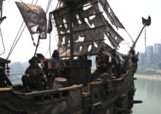 海盗船塑像图片