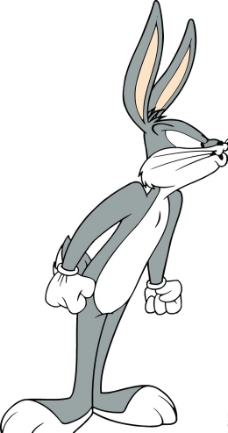 兔八哥瞅瞅卡通素材图片