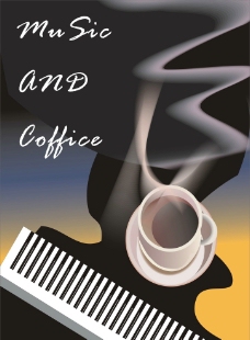 咖啡音乐插图图片