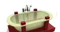 浴缸模型