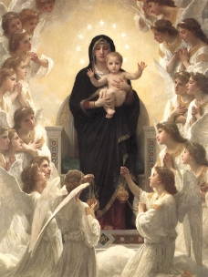 圣母与天使图片