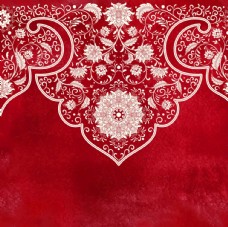 中式红色婚庆红色中国风喜庆花纹背景