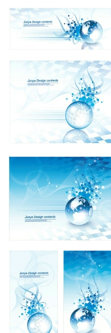 金融商务商务金融蓝色画册背景图片