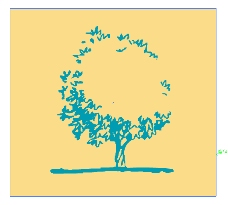 简笔画树背景广告设计素材ai源文件下载