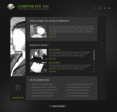 酷站设计网站模板图片