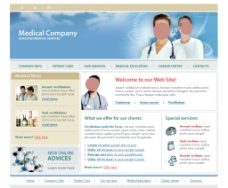医疗行业类型网站模板图片