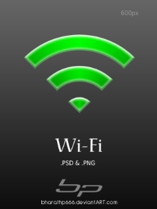 绿色wifi图标