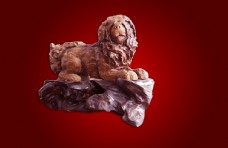狮艺狮子红木雕刻工艺品