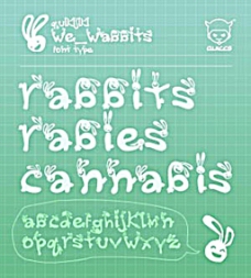 可爱兔宝宝英文体