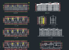 某7层住宅楼建施图源文件CAD图片