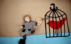可爱宝宝照 创意儿童摄影图片