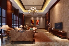 客厅3d模型