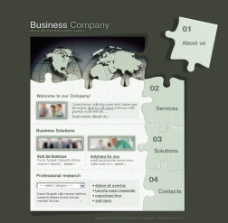 web界面设计 国外企业站图片