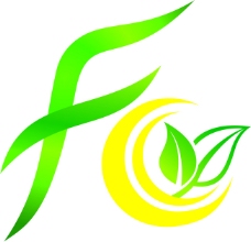 绿色叶子FC茶叶logo
