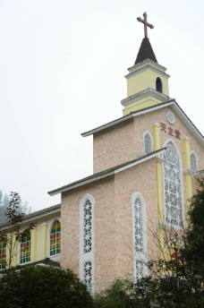 彭州白鹿镇天主教堂图片