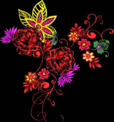 花朵 花纹背景图片