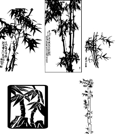 竹子 树 竹 矢量图 素材 源图片