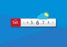 UI天气界面设计图片