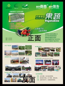 绿色产品绿色有机农产品宣传单页
