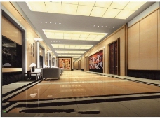 会议室走廊模型