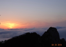 黄山日出风景图片